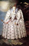 GHEERAERTS, Marcus the Younger Portrait of Queen Elisabeth dfg Germany oil painting reproduction